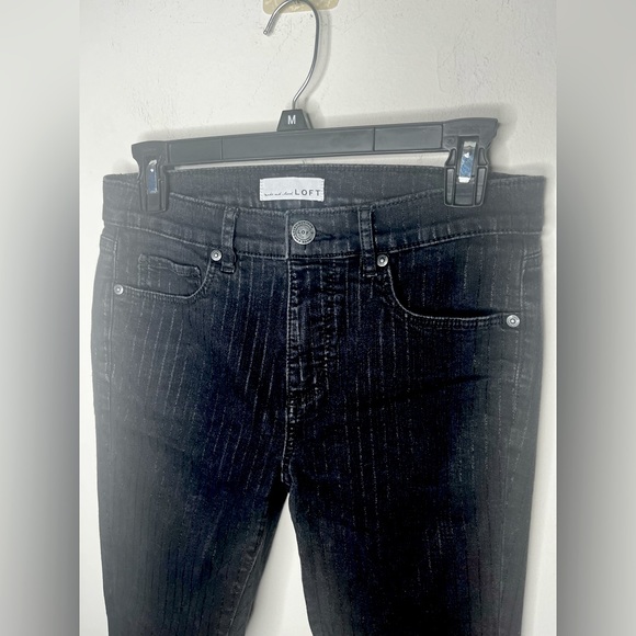 Ann Taylor LOFT Black Skinny Jeans 27 - Picture 7 of 10